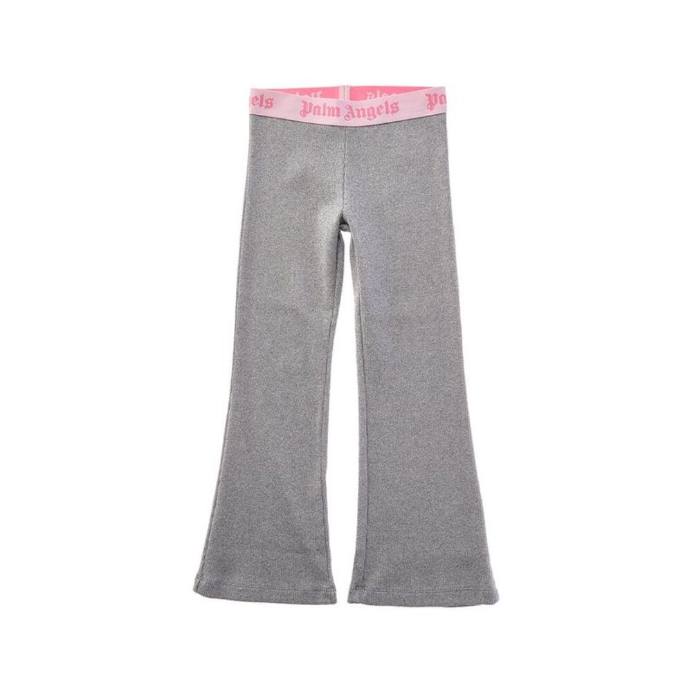 Palm Angels Girls  Knit Pant, Silver